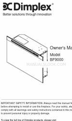 Dimplex BF9000 Owner's Manual