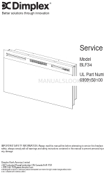 Dimplex BLF34 Manual de serviço