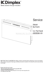 Dimplex BLF3451 서비스 매뉴얼
