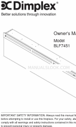 Dimplex BLF7451 소유자 매뉴얼