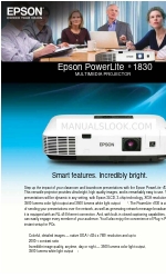 Epson PowerLite 1830 사양