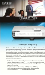 Epson PowerLite 1880 Specificaties