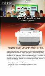 Epson PowerLite 460 Specifiche tecniche