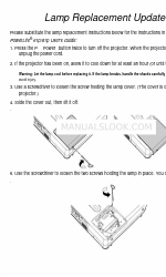 Epson PowerLite 61p Update zum Austausch von Lampen