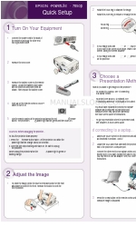 Epson PowerLite 7850pNL Quick Setup