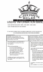 Crown Boiler BWF Series Manual de informação do utilizador