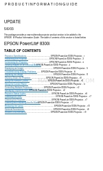 Epson PowerLite 8300i with
EasyMP.net module 빠른 매뉴얼