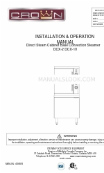 CROWN FOOD DCX-10 Manuel d'installation et d'utilisation