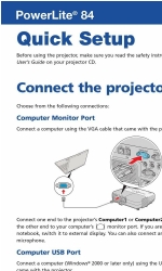 Epson PowerLite 84 Handbuch zur Schnelleinrichtung