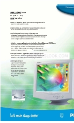 Philips 107P107P Specification Sheet