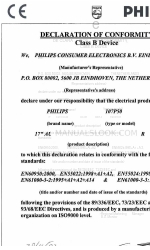 Philips 107P50 Déclaration de conformité