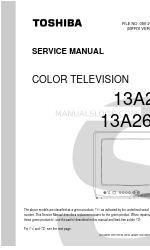 Toshiba 13A26 Service Manual