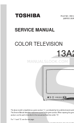 Toshiba 13A26 Service Manual