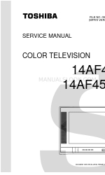 Toshiba 14AF45 Service Manual