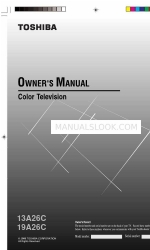 Toshiba 19A26 Owner's Manual