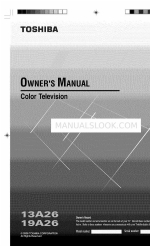 Toshiba 19A26 Owner's Manual