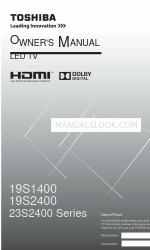 Toshiba 19S1400 Series Manuale d'uso