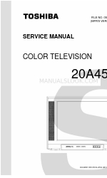 Toshiba 20A45C Servis Kılavuzu