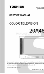 Toshiba 20A46C Manuale di servizio