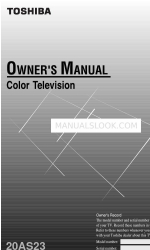 Toshiba 20AS23 Owner's Manual