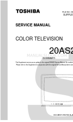 Toshiba 20AS23 Service Manual