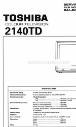 Toshiba 2140TD Service Data