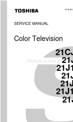 Toshiba 21J1H Manual de serviço