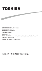 Toshiba 24 L19 Series Operating Instructions Manual