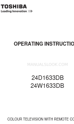 Toshiba 24W1633DB Panduan Petunjuk Pengoperasian