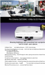 Epson PowerLite Pro G6550WU Короткий довідник