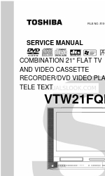 Toshiba VTW21FQR Service-Handbuch