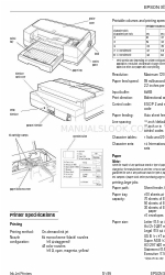 Epson Stylus Pro - Stylus Color Pro Ink Jet Printer Şartname Sayfası