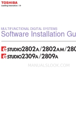 Toshiba e-studio 2309a Manuel d'installation du logiciel