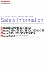 Toshiba e-STUDIO 2820c Safety Information Manual