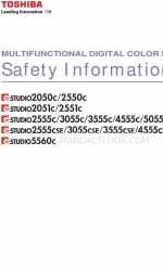 Toshiba e-studio 3055c Manuale di informazioni sulla sicurezza