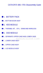 MSI CX70 Demontagehandboek