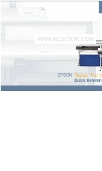 Epson Stylus Pro 7600 Hızlı Referans Kılavuzu