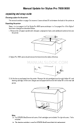 Epson Stylus Pro 7600 Photographic Dye Ink Manual Update