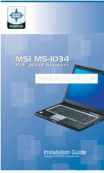 MSI Whitebook MS-1047 Installatiehandleiding