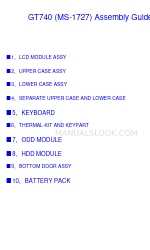 MSI Whitebook MS-1727 Montagehandleiding