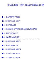 MSI X340 Disassemble Manual