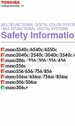 Toshiba E-studio306se Safety Information Manual