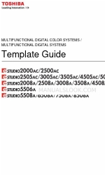 Toshiba E-STUDIO3505AC Template Manual