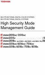 Toshiba e-STUDIO3518A Management Manual