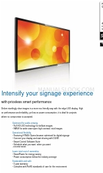 Philips Signage Solutions BDL4220QL 빠른 매뉴얼