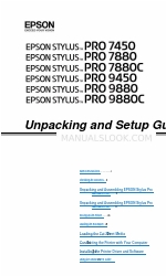 Epson Stylus Pro 9880 ColorBurst Edition - Stylus Pro 9880 ColorBurst Instrucciones de desembalaje e instalación