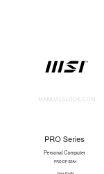 MSI PRO DP B0A4 사용자 설명서