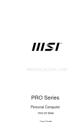 MSI PRO DP B0A6 User Manual