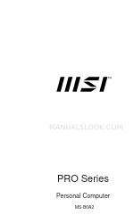 MSI PRO Series Manual