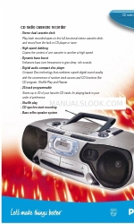 Philips AZ 1605 Especificaciones